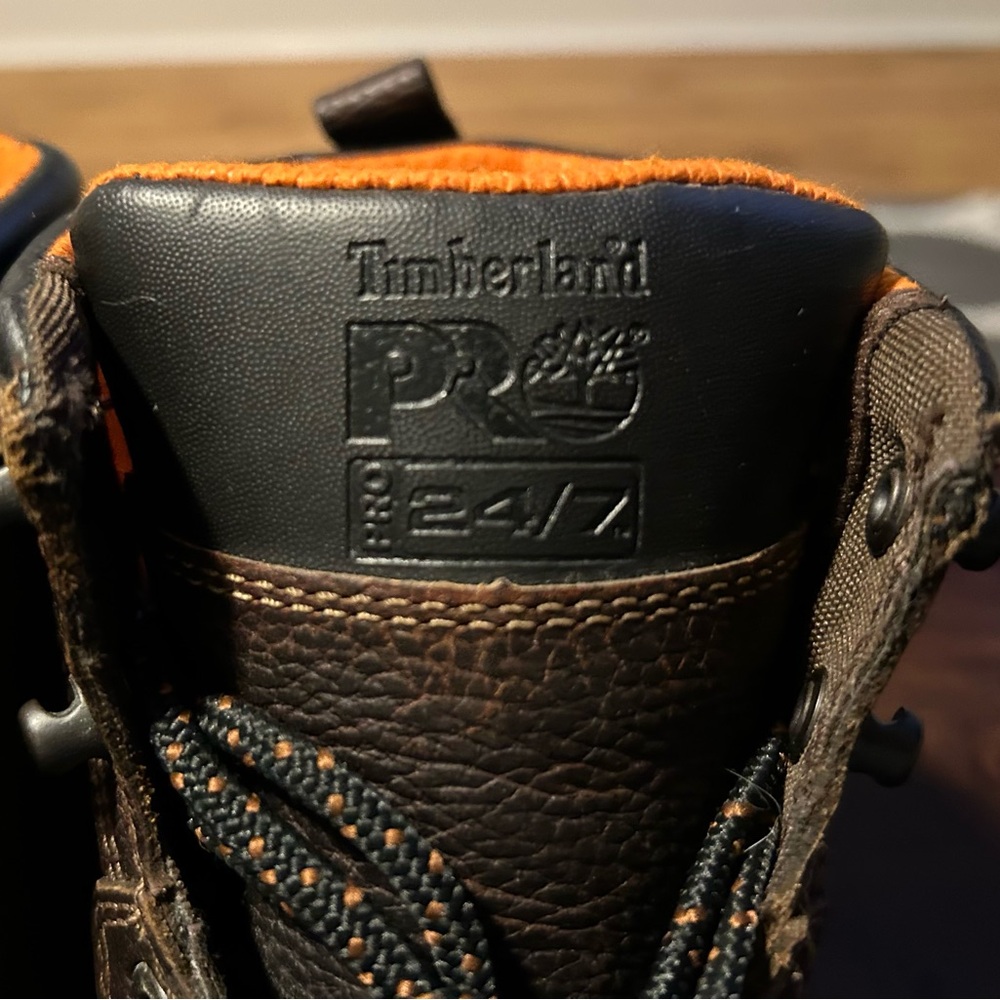 Timberland PRO 24/7 Men's Brown Leather Steel Toe Work Boots - Picture 2 of 5